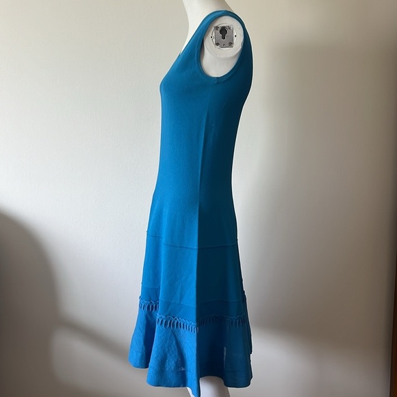 D Exterior Made in Italy Midi Stretch Viscose blend Dress Size M - Picture 3 of 10